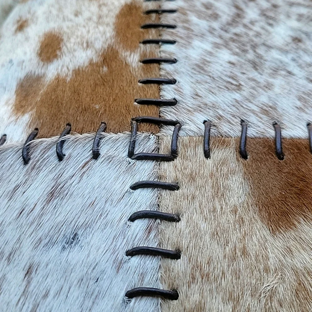 Cowhide Hair-On Accent Throw Pillow 18